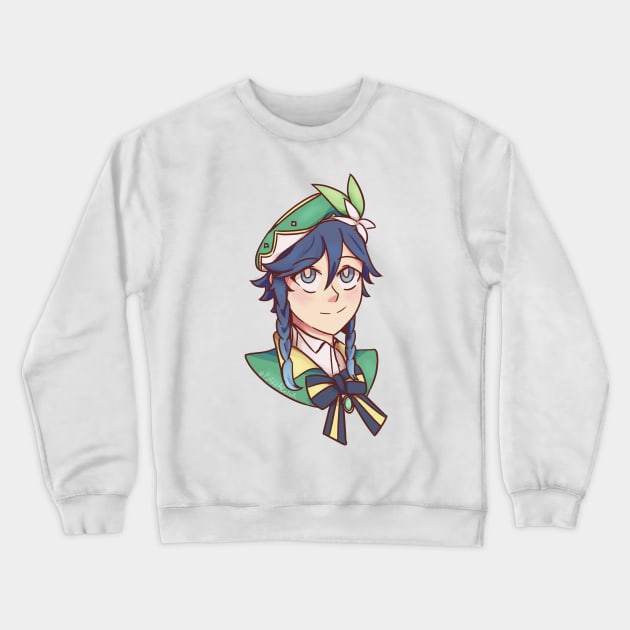 Venti (Genshin Impact) Crewneck Sweatshirt by PandaAColor